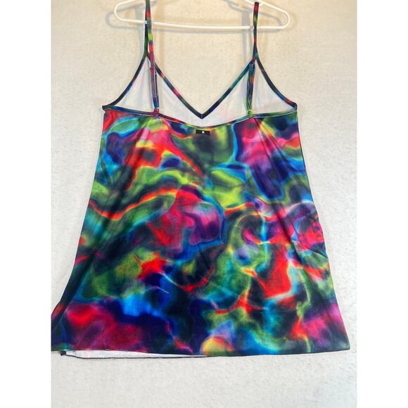 Hurley Nebula Mini-Dress Woman's Medium Multicolor Tye Dye Adjustable Straps - Picture 3 of 16